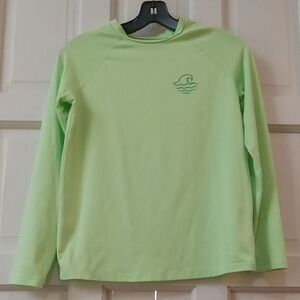 Art Class Swim Shirt Lime Green Long Sleeve Boys Size XL(14)